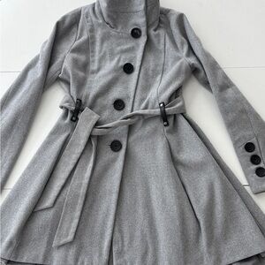 Yoki Gray Trench Coat